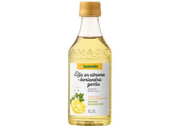 Rafinēta rapšu eļļa IECAVNIEKS citronu un koriandra 200ml