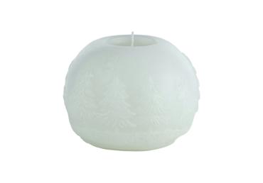 Svece ELEMENTS SENSE balta 12x9,2cm