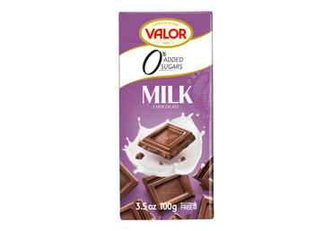 Piena šokolāde VALOR bez cukura 100g