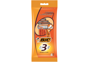 Vienr.skuvekļi BIC 3 SENSITIVE 4gab.