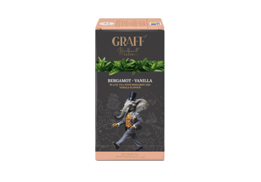 Melnā tēja GRAFF Bergamot&Vanilla 20x1,5g