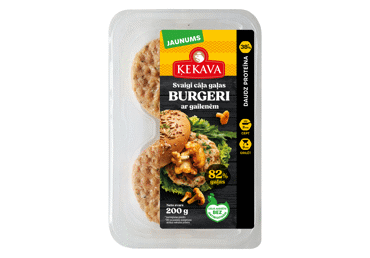 Cāļa gaļas burgeri ar gailenēm ĶEKAVA 200g
