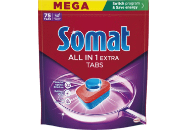 Tabletes trauku mazgājamai mašīnai SOMAT Allin1 Extra 75gb.