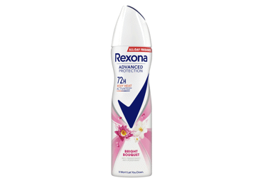 Izsmidzināms dezodorants REXONA Bright Bouquet sievietēm 150ml