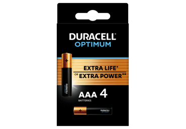 Baterijas DURACELL OPTIMUM AAA 4 gab.