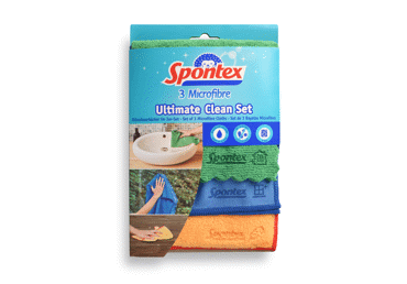 Mikrošķiedras lupatiņas SPONTEX 3gab.