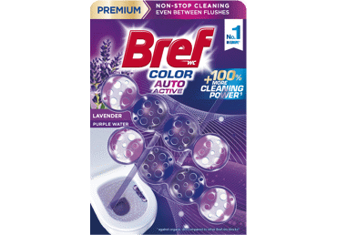 Tualetes bloki BREF Color Aktiv Lavender 2x50g