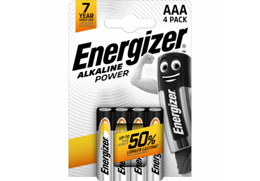 Bater.ENERGIZER Alkaline LR03 AAA 4gab.