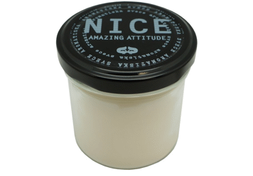 Aromātiska svece traukā NICE Amazing attitude