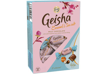 Konfekšu kārba GEISHA karameli un jūras sāli 150g