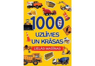Grāmata. 1000 Uzlīmes, krāsas.LIELĀS MAŠĪNAS