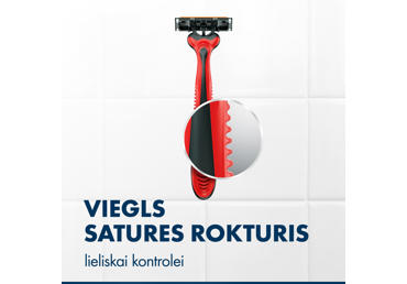 Vienr.liet.skuv.GILLETTE BLUE 3 Red 8gb. - 2