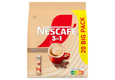 Šķīstošās kafijas dzēriens 3in1 NESCAFE Creamy Latte 20x15g - 1