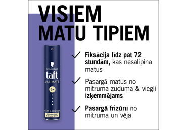 Matu laka TAFT ULTIMATE 250ml - 2