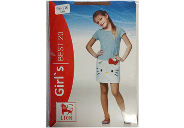 Meiteņu zeķbikses LION 5291 bēšas 98-116