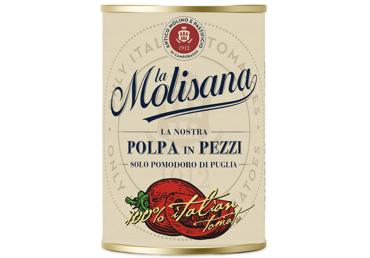 Konservēti smalcināti tomāti LA MOLISANA ar baziliku 400g