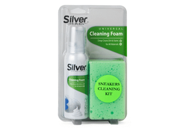 Apavu tīr.putas SILVER ar švammi 125ml