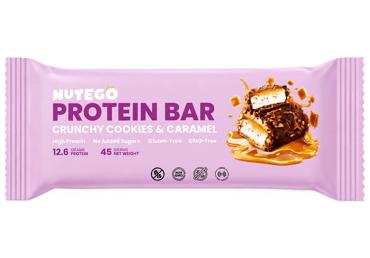 Proteīna batoniņš cepums un karamele NUTEGO 45g