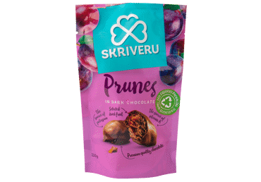 Plūmes tumšajā šokolādē SKRĪVERU 110g