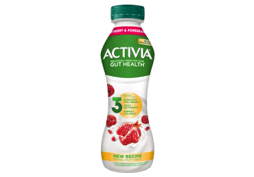 Jogurta dzēriena ACTIVIA avene, granātābols 300g
