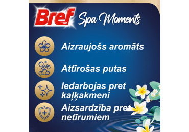 Tualetes bloks BREF Spa Moments 3x50g - 3