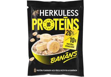 Proteīna auzu biezputra HERKULESS banānu 40g
