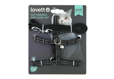 Krūšu siksnu un pavadu komplekts kaķiem - 3