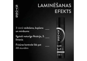 Matu laka SYOSS Glaze 3in1 300ml - 2