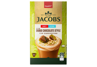 Šķīstošās kafijas dzēriens JACOBS Dubai Chocolate Style 8x12g - 1