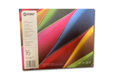 Divpus.krās.kartons GRAFIA PLUS 16l. A4