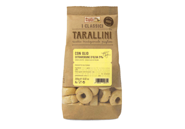 Itāļu uzkoda TARALLINI ar olīveļļu 200g