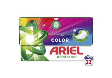 Veļas mazgāšanas kapsulas ARIEL Color 22gb
